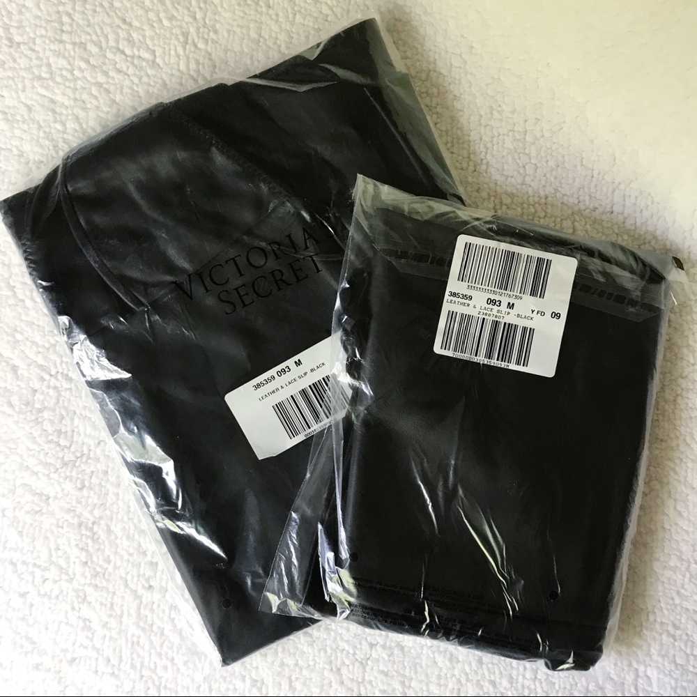 ✨HP✨ VS Faux Leather Slip Dress Vegan Babydoll - Picture 8 of 10